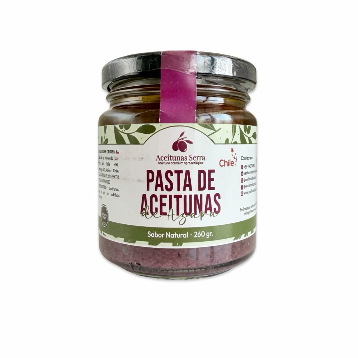 PASTA ACEITUNA DE AZAPA NATURAL SERRA 260 G1