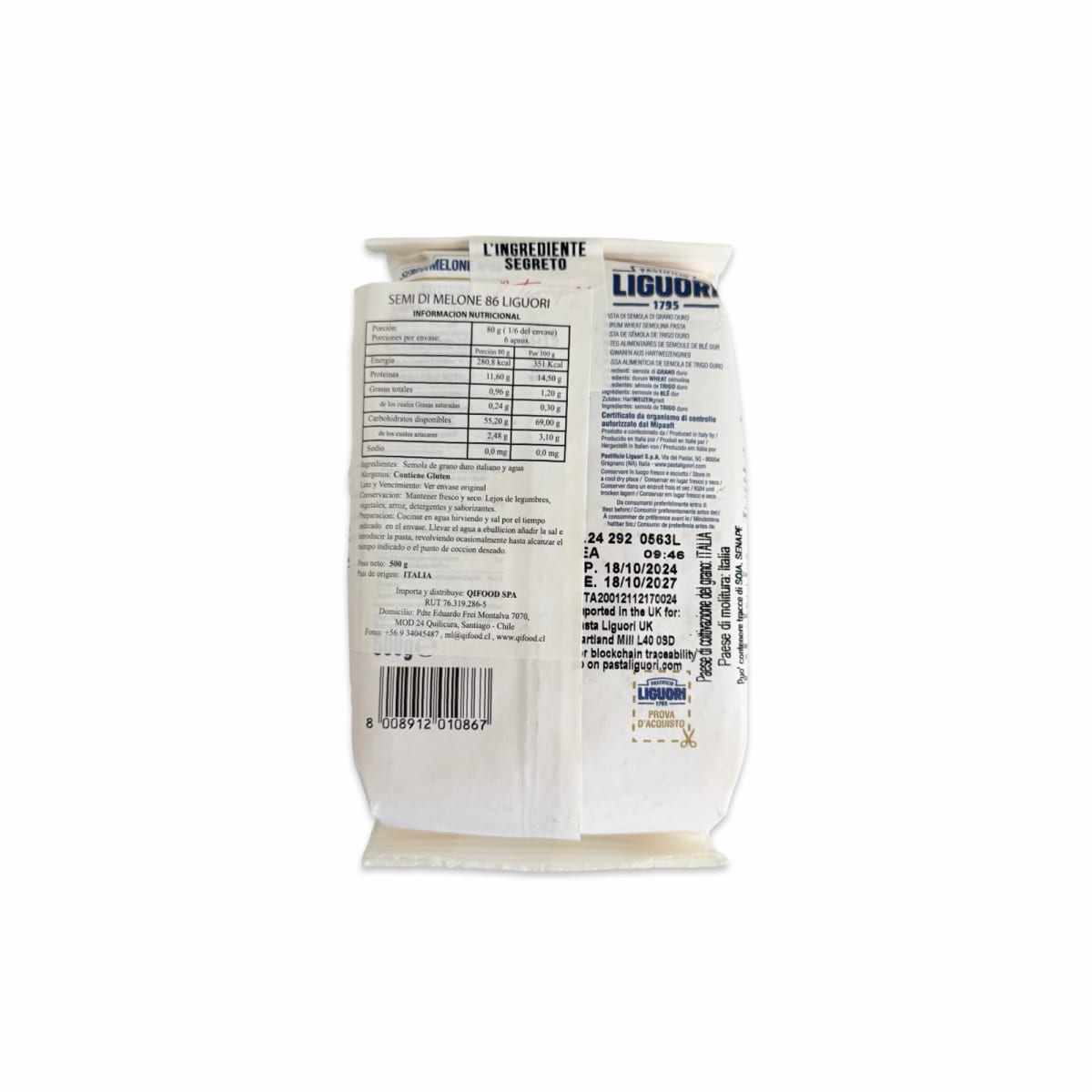 PASTA DE SEMOLA LIGUORI Nº 86 500 G2