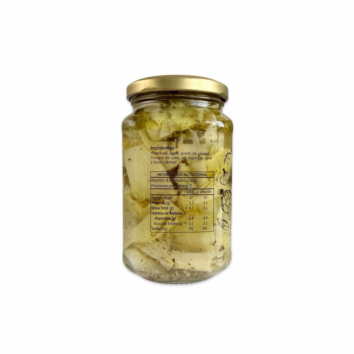 ALCACHOFAS MARINADAS COSECHA VERDE 340 GR2