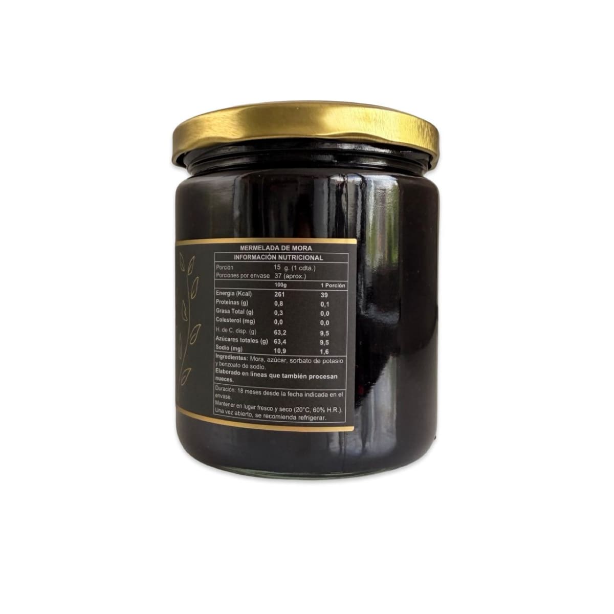 MERMELADA DE MORA DULCE TIERRA 550 G2