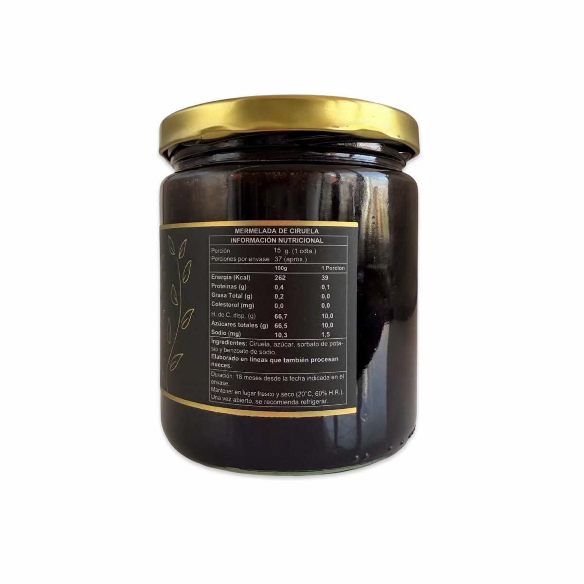 MERMELADA DE CIRUELA  DULCE TIERRA 550 G2