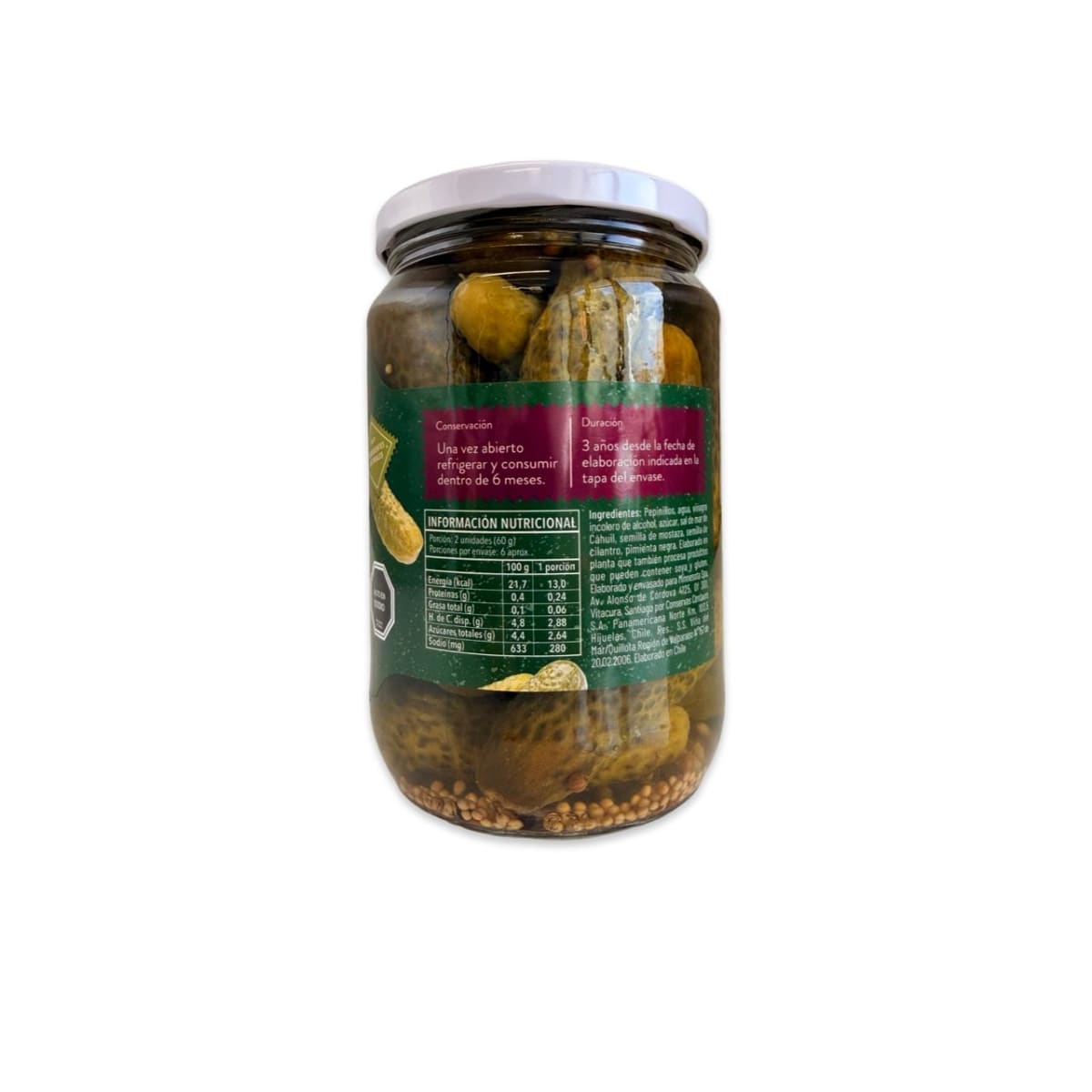 PEPINILLOS AGRIDULCES ENTEROS OPI OTTO 690 G.2