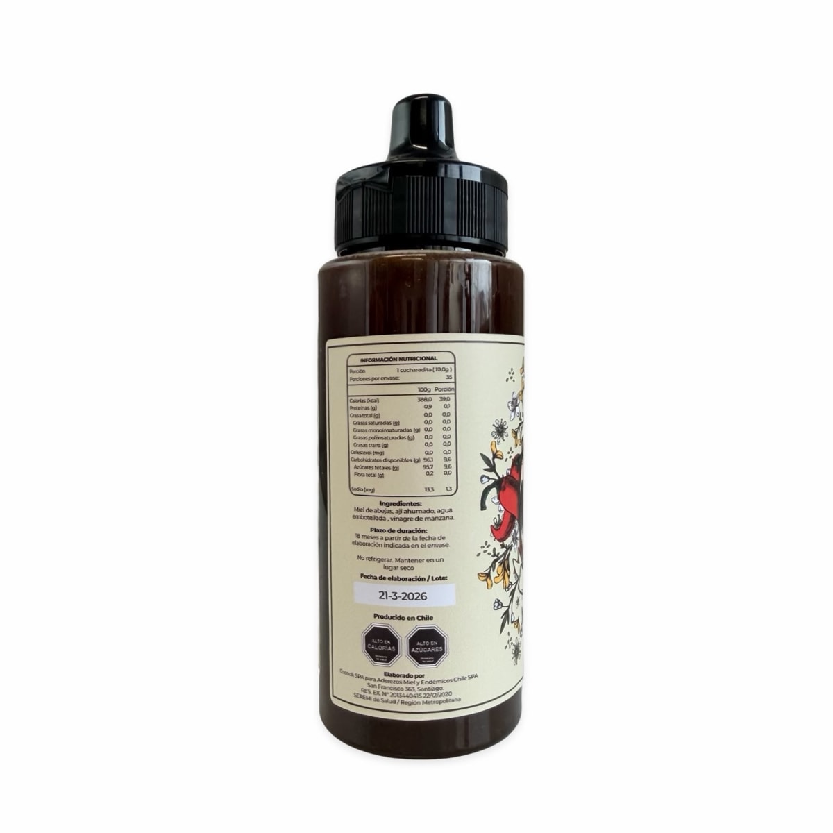 MIEL CHILOE´S HOT HONEY AJI CACHO CABRA 350 G2