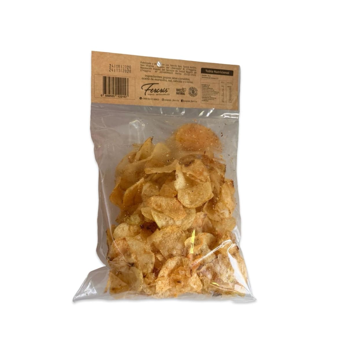 PAPAS FRITAS ARTESANALES AJO FERCRIS 160 G2