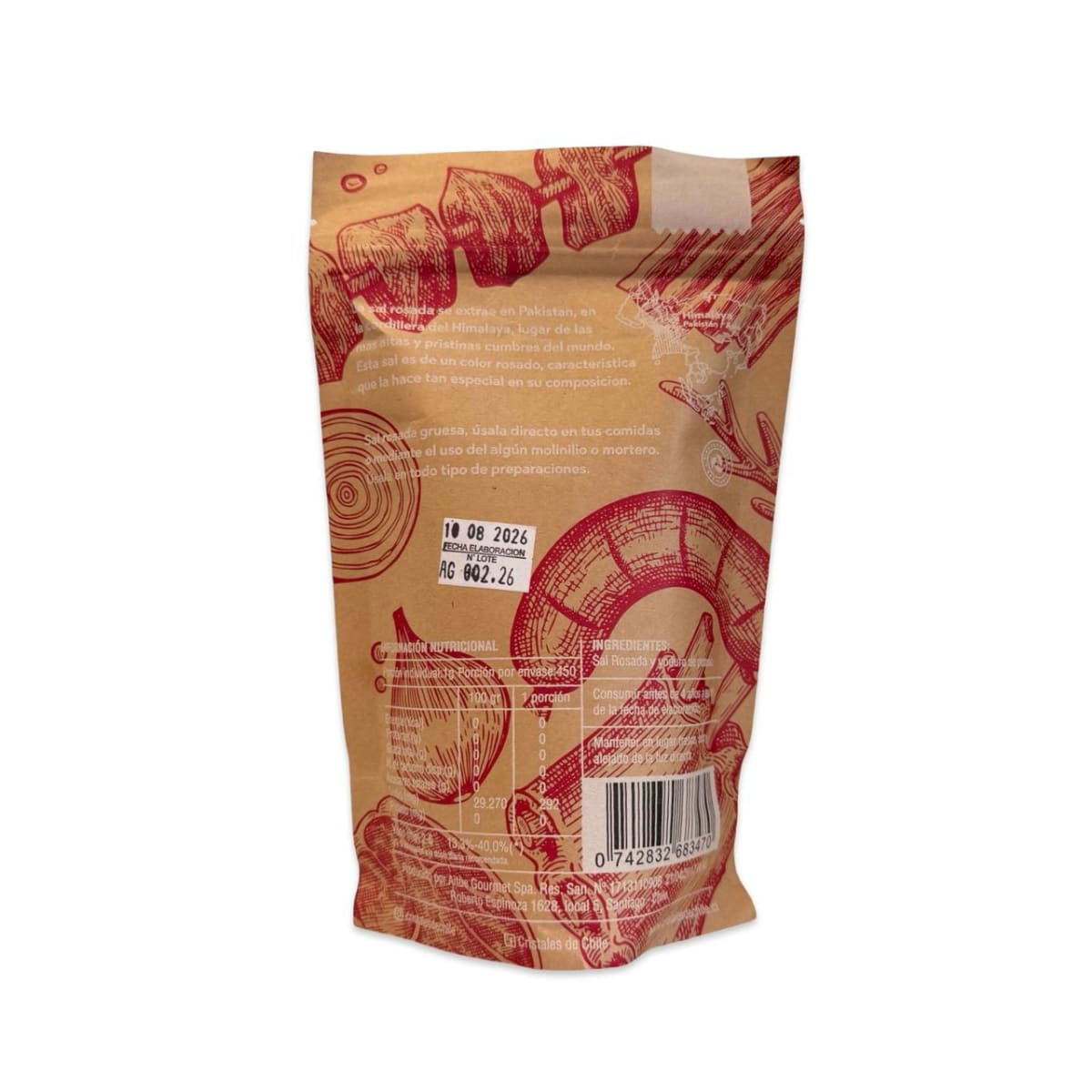 SAL ROSADA CRISTALES DE CHILE 450 G2