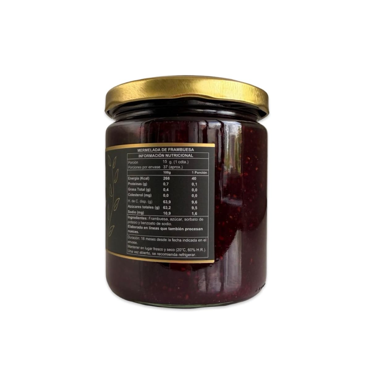 MERMELADA DE FRAMBUESA DULCE TIERRA 550 G UN2