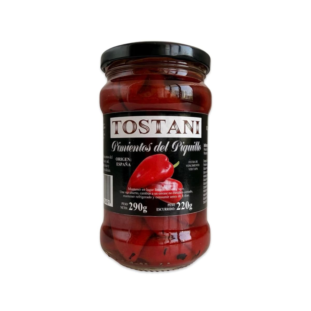 PIMIENTOS DEL PIQUILLO TOSTANI 290 G1