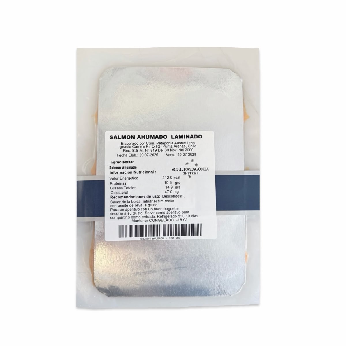 SALMON AHUMADO LAMINADO EMPORIO PATAGONIA AUSTRAL 100 G2