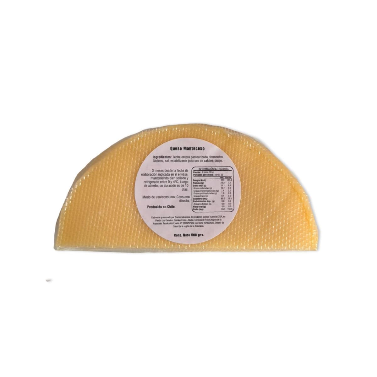 QUESO MANTECOSO N°8 TRUEMILK 500 G2
