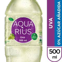 Agua Saborizada Aquarius Uva 500 ml