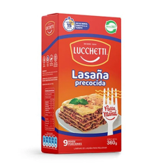 Lasaña Precocida Lucchetti 360 g