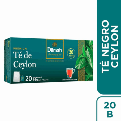 Té Negro Ceylon Dilmah Premium 20 un