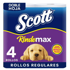 Papel Higiénico Scott Rindemax Doble Hoja 22 m 4 un