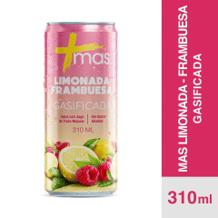 Agua Saborizada Mas Limonada Frambuesa Lata 310 ml