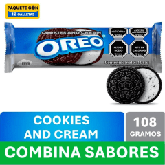 Galletas Oreo Cookies & Cream 108 gr