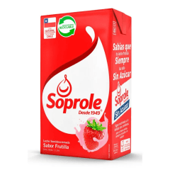 Leche Soprole Semidescremada Frutilla 1 L