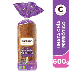 Pan Molde Integral Linaza y Chía Prebiótico 600 g