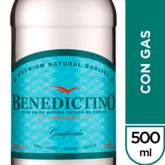 Agua Mineral Benedictino Gasificada 500 ml