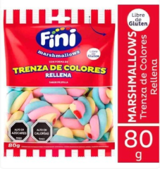 Trenza de Colores Rellena 80 gr