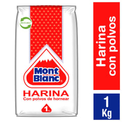 Harina Mont Blanc con polvos 1KG