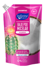 Shampoo Bajo Poo Agua de Coco y Flor de Cactus