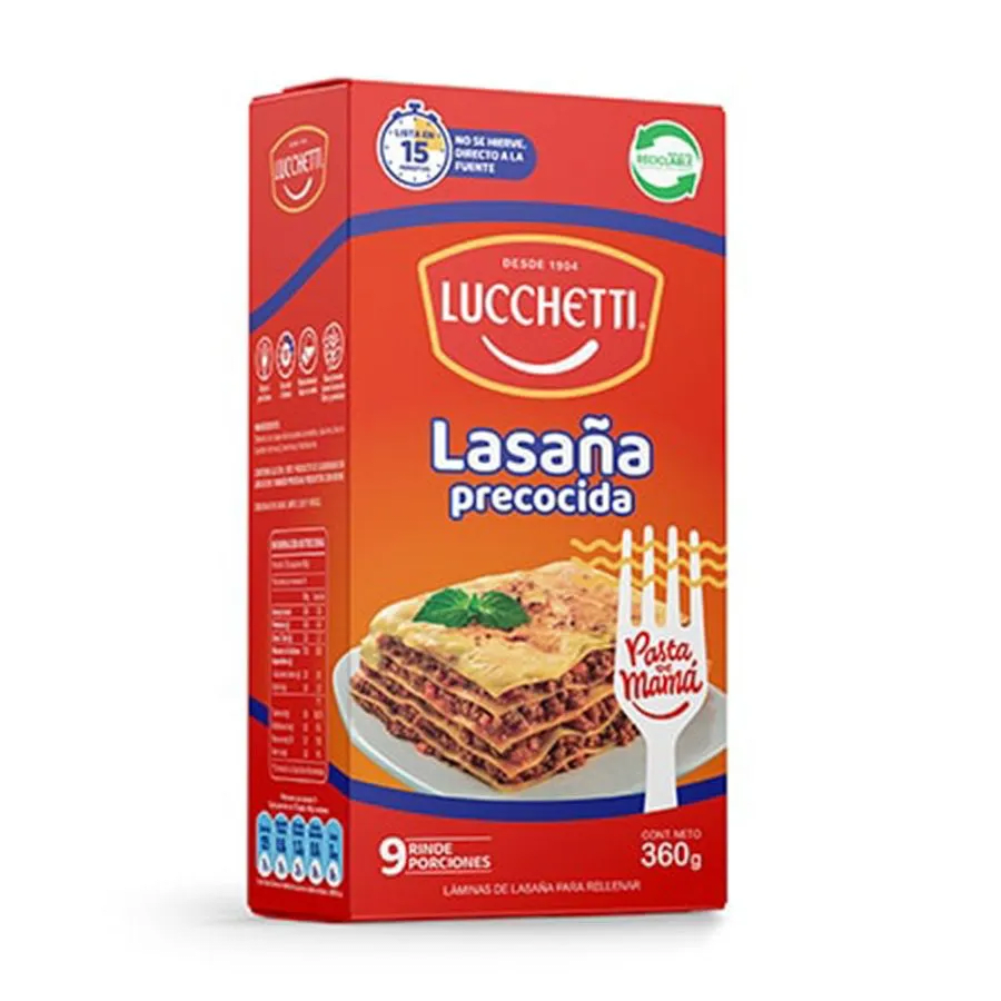 Lasaña Precocida Lucchetti 360 g1