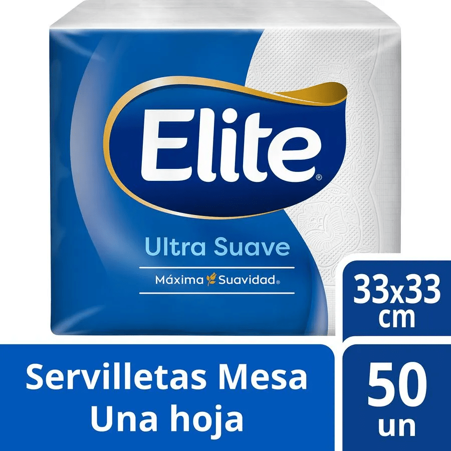 Servilletas Elite Mesa Blanca 50 un1