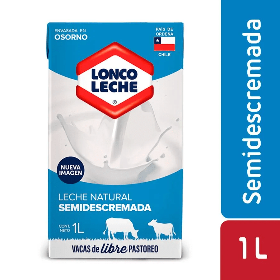 Leche Loncoleche Semidescremada 1 L1