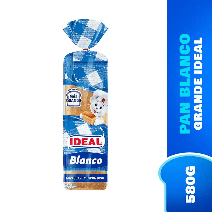 Pan Molde Ideal Blanco Grande 580 gr1