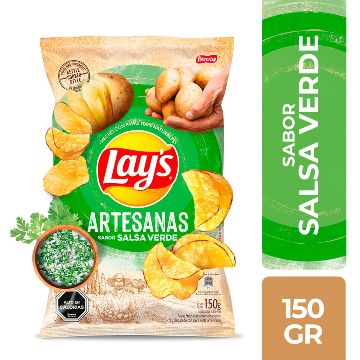 Papas Lays Artesana Salsa Verde 150 Grs1