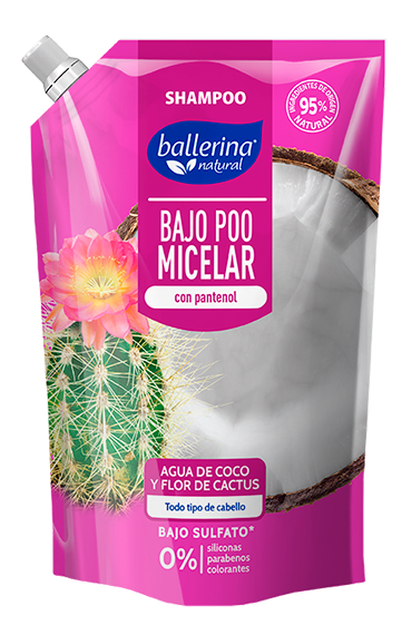 Shampoo Bajo Poo Agua de Coco y Flor de Cactus1