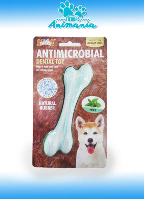 JUGUETE DENTAL ANTIMICROBIOS M RAZAS MEDIANAS MENTA1