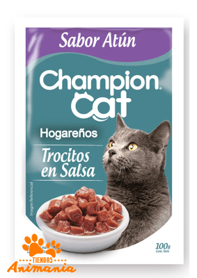 CHAMPION CAT POUCH HOGAREÑO ATUN 85GR1