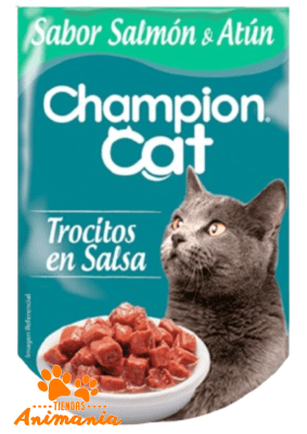 CHAMPION CAT POUCH ATUN Y SALMON 85GR1