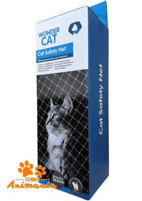 PAWISE RED PARA GATOS EN BALCONES TRANSPARENTE TALLA L