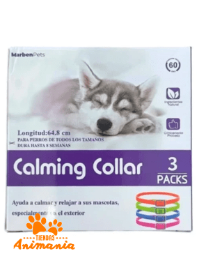 MARBEN PETS CALMING COLLAR PARA PERRO PACK 3 GLOW IN DARK