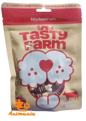 TASTY FARM HUESITOS DE CALCIO ENVUELTO EN VACUNO 100 GR1