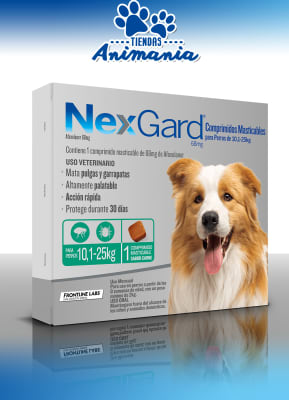 NEX GARD 1 TABLETA MASTICABLE 10.1-25KG