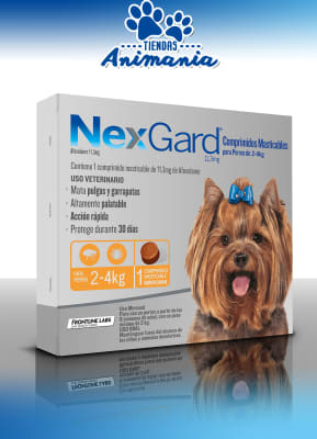NEX GARD 1 TABLETA MASTICABLE DE 2-4KG 