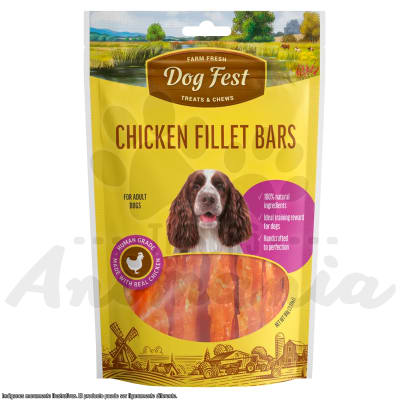 DOG FEST BARRAS DE FILETE DE POLLO 90 GR1