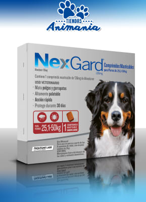 NEX GARD 1 TABLETA MASTICABLE 25.1-50 KG