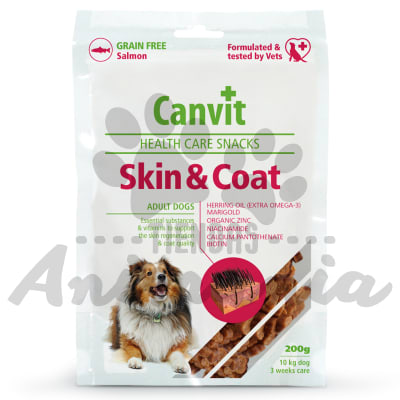 CANVIT SNACK PARA PERROS SKIN & COAT | PIEL Y ESTÓMAGO 200 GR1