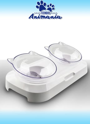 PLATO ESPECIAL DOBLE PARA GATO INCLINABLE A 15°1