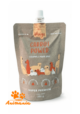 WINGA CARROT POWER PERRO 250 GR