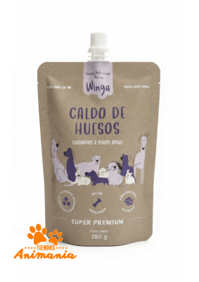 WINGA CALDO DE HUESOS PARA PERRO 250 GR