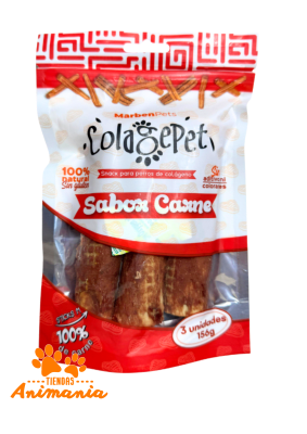 COLAGEPET CARNE STICKS M 3 UNIDADES 156 GR