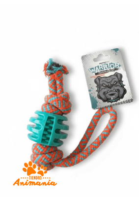 WARRIOR TOY CUERDA CON PELOTA DE GOMA 28 CM