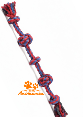 WARRIOR TOY CUERDA TRENZADA CON CINCO NUDOS1