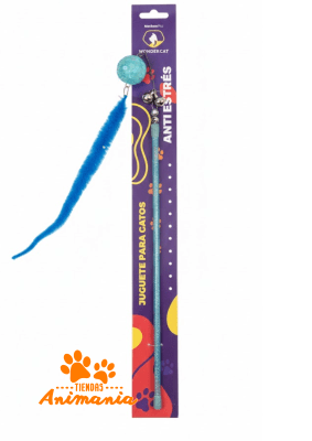 WONDER CAT VARILLA PELOTITA BRILLO Y PLUMA