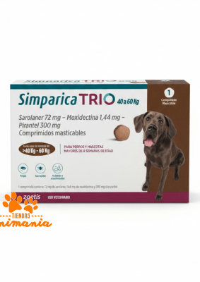 SIMPARICA TRIO 1 TABLETA 40-60 KG